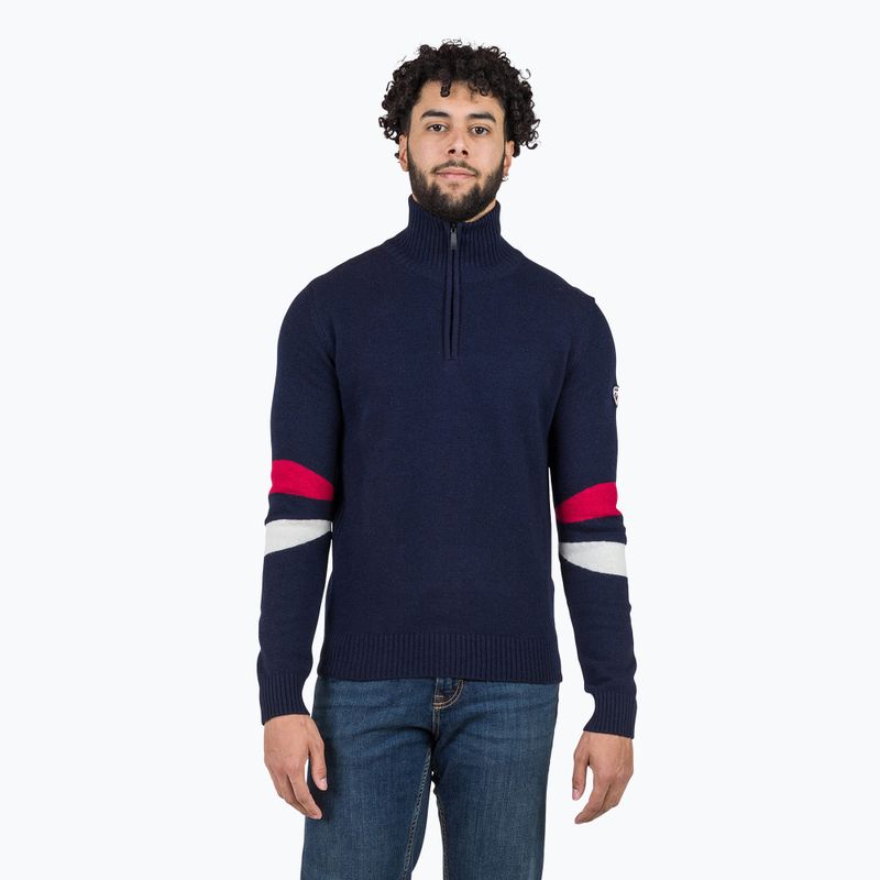 Sweter męski Rossignol Signature Hz Knit dark navy