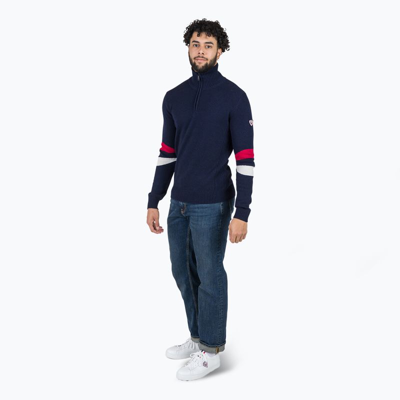Sweter męski Rossignol Signature Hz Knit dark navy 2