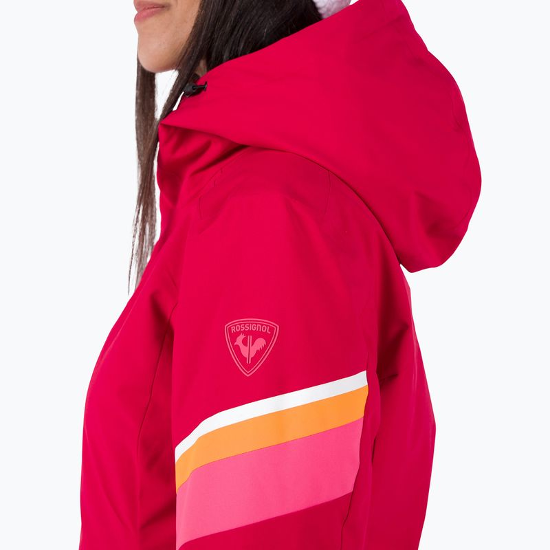 Kurtka narciarska damska Rossignol Strawpile Jkt ruby red 6