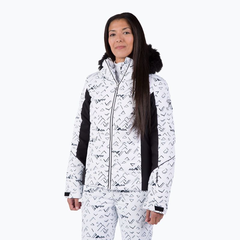 Kurtka narciarska damska Rossignol Staci Pr Puffy Jkt white