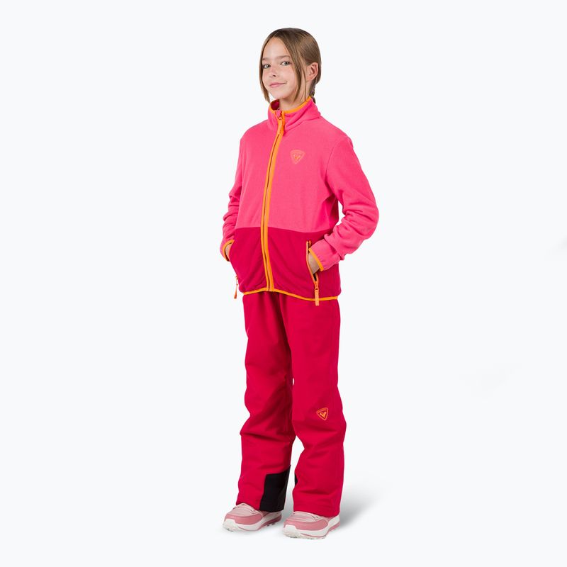 Bluza polarowa dziecięca Rossignol Jr Strawpile Fleece Fz tea rose 2