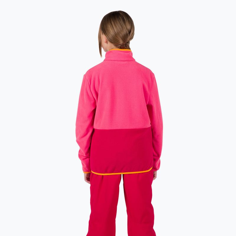 Bluza polarowa dziecięca Rossignol Jr Strawpile Fleece Fz tea rose 3