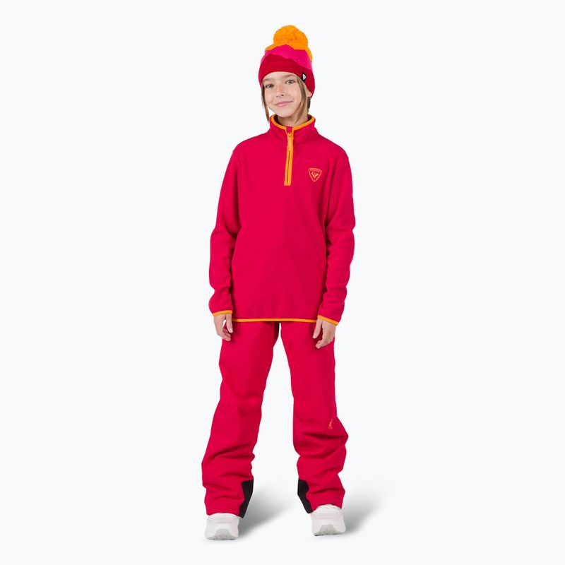 Bluza polarowa  dziecięca Rossignol Jr Strawpile Fleece Fz ruby red 2