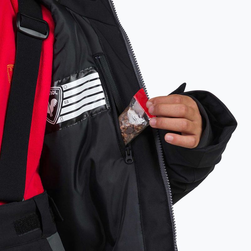 Kurtka narciarska dziecięca Rossignol Strawpile Jr black 12