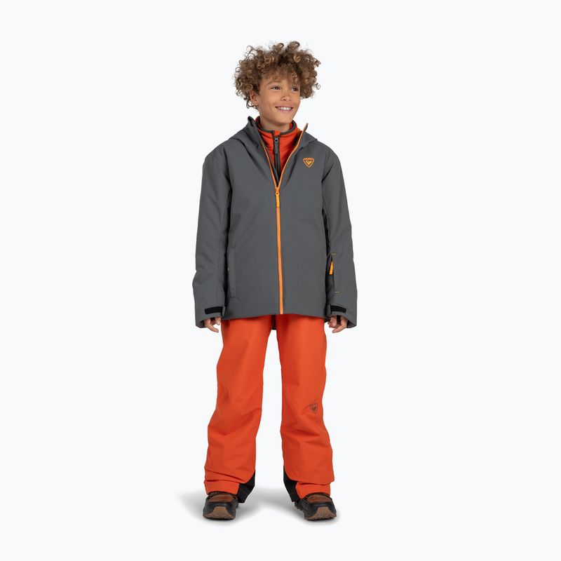 Kurtka narciarska dziecięca Rossignol Strawpile Jr onyx grey 2