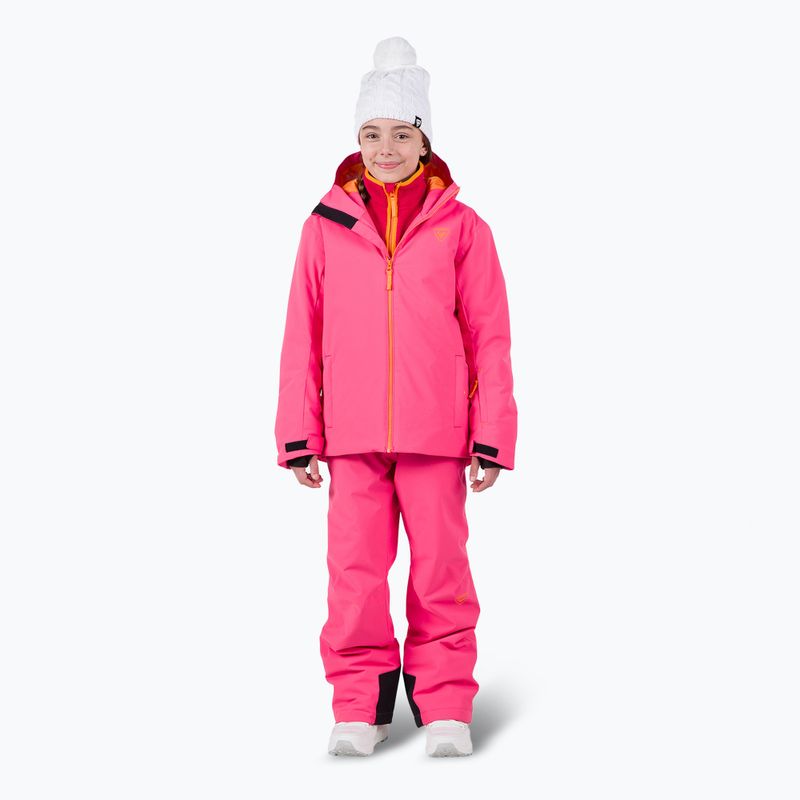 Kurtka narciarska dziecięca Rossignol Strawpile Jr tea rose 2
