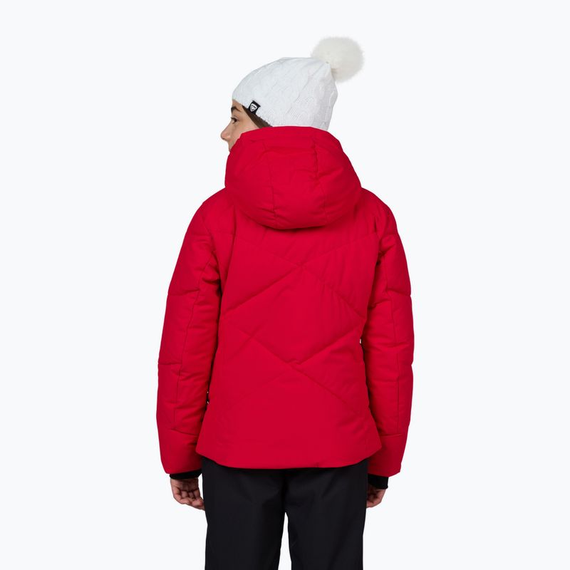 Kurtka narciarska dziecięca Rossignol Girl Staci ruby red 3