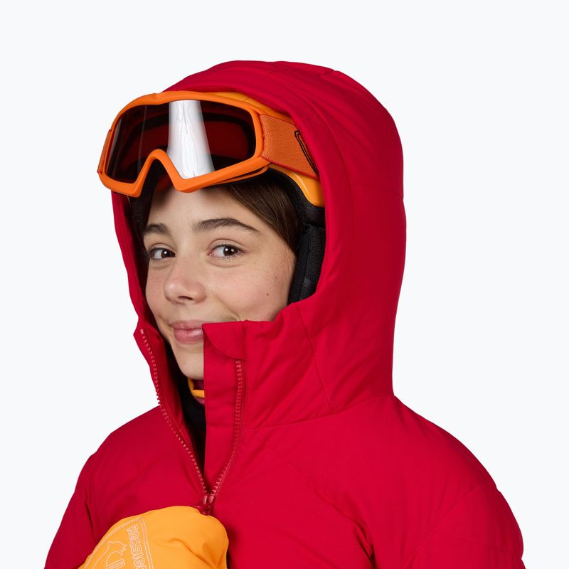 Kurtka narciarska dziecięca Rossignol Girl Staci ruby red 5