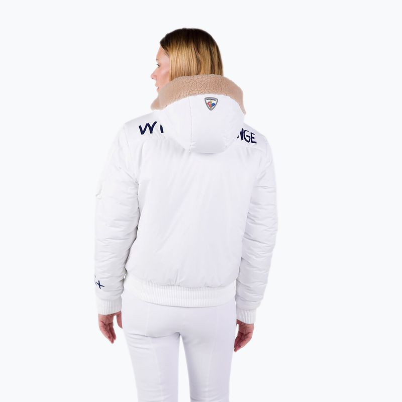 Kurtka narciarska damska Rossignol Yety Fleecy Bomber white 5