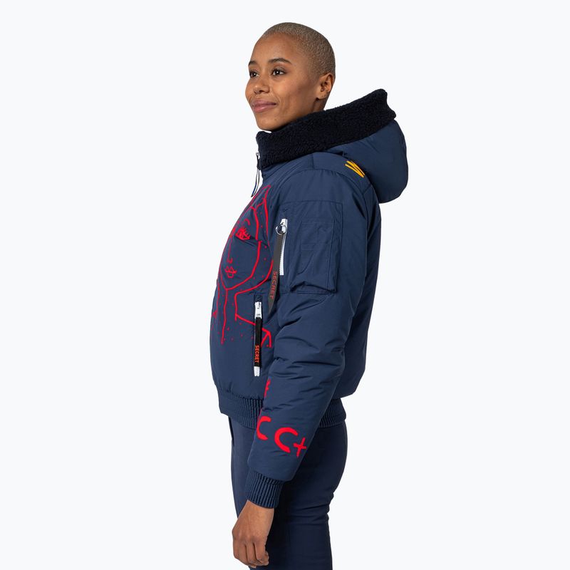 Kurtka narciarska damska Rossignol Yety Fleecy Bomber cosmic blue 4