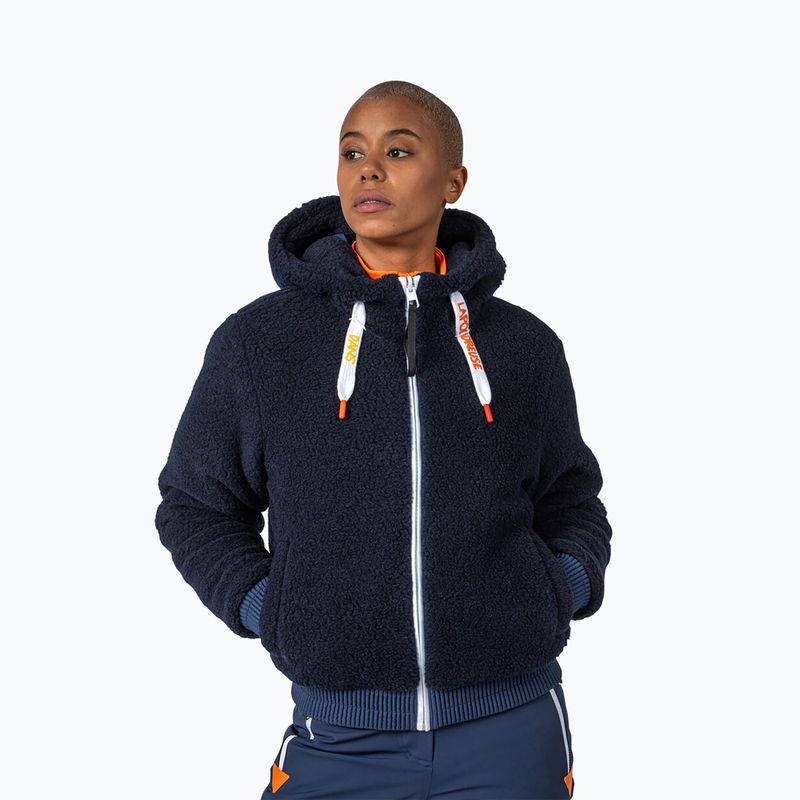 Kurtka narciarska damska Rossignol Yety Fleecy Bomber cosmic blue 10