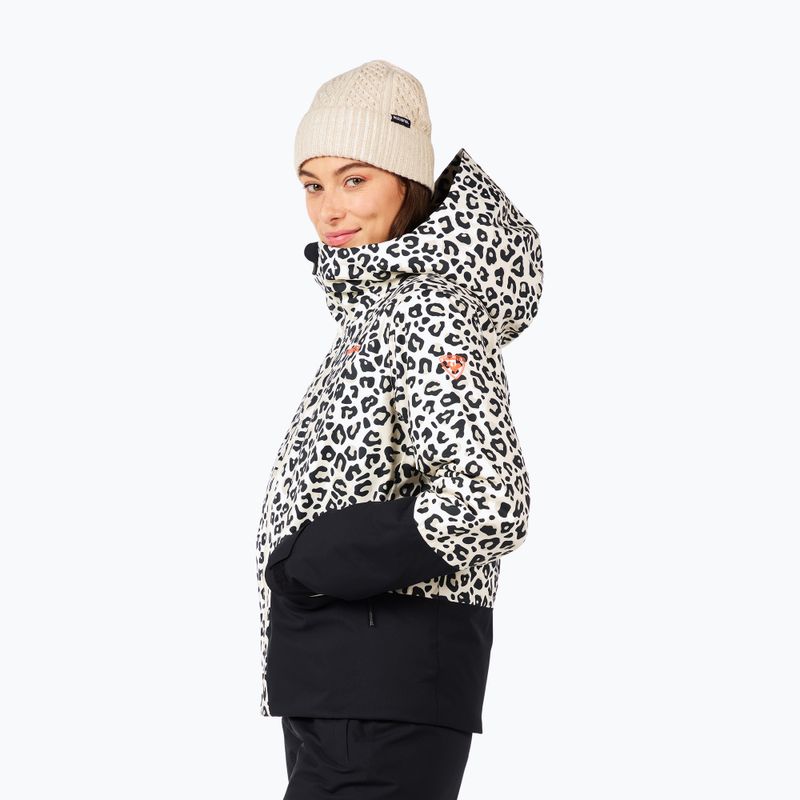 Kurtka narciarska damska Rossignol Rochrun Allover nature wild leopard print 4