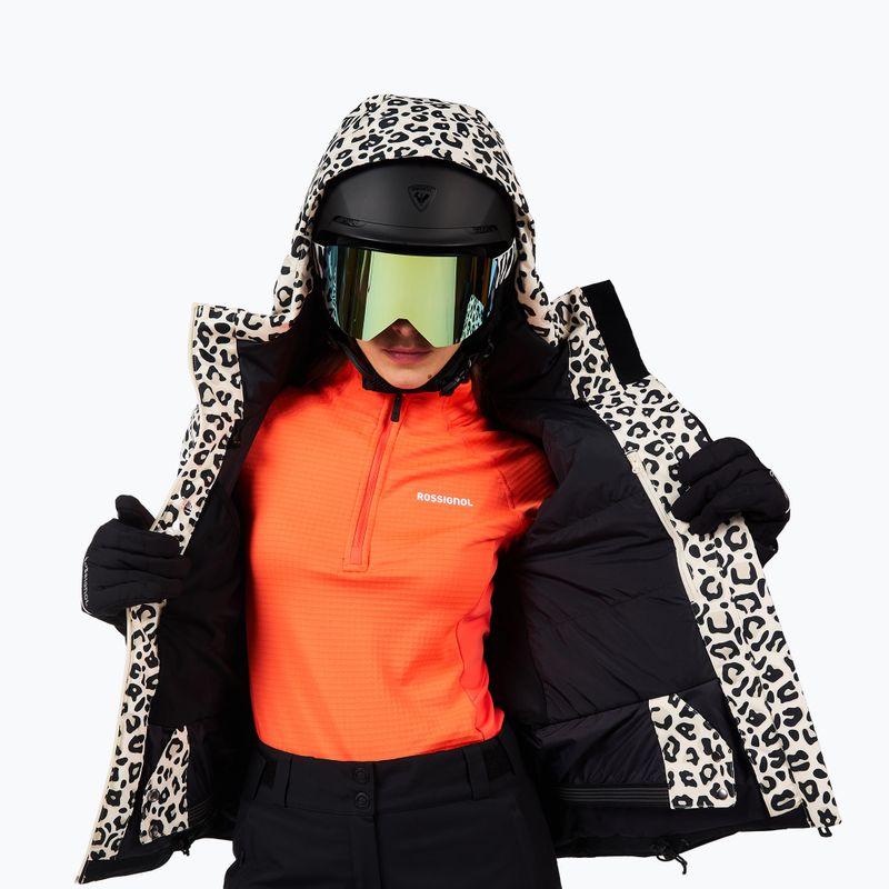 Kurtka narciarska damska Rossignol Rochrun Allover nature wild leopard print 12