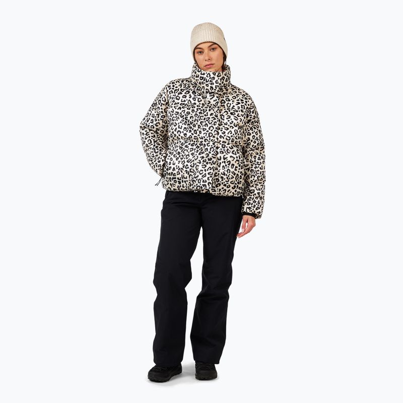 Kurtka puchowa damska Rossignol Aretu Allover Down nature wild leopard print 2