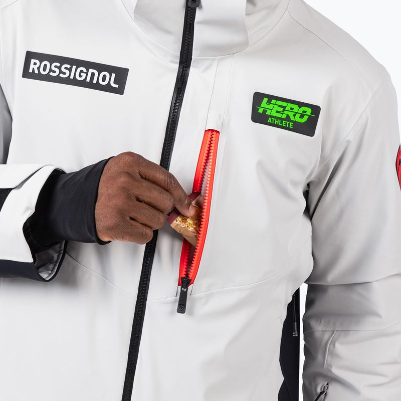 Kurtka narciarska męska Rossignol Hero Blakside Insulated soft grey 9