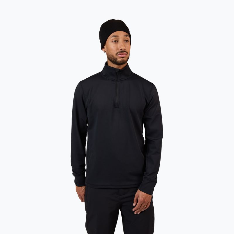 Bluza narciarska męska Rossignol Mid Layer Stertch Half Zip black