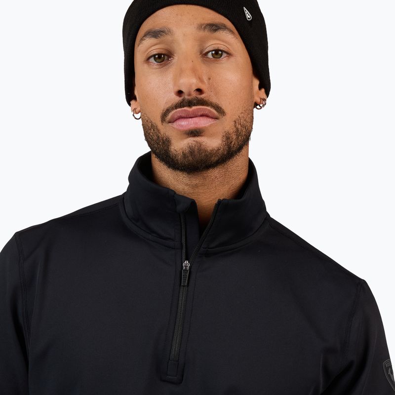 Bluza narciarska męska Rossignol Mid Layer Stertch Half Zip black 5