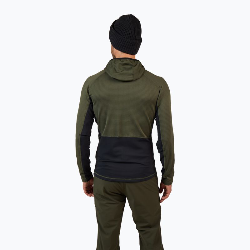 Bluza męska Rossignol Blackside Mix Full Zip Hoodie Fleece olive shadow 3