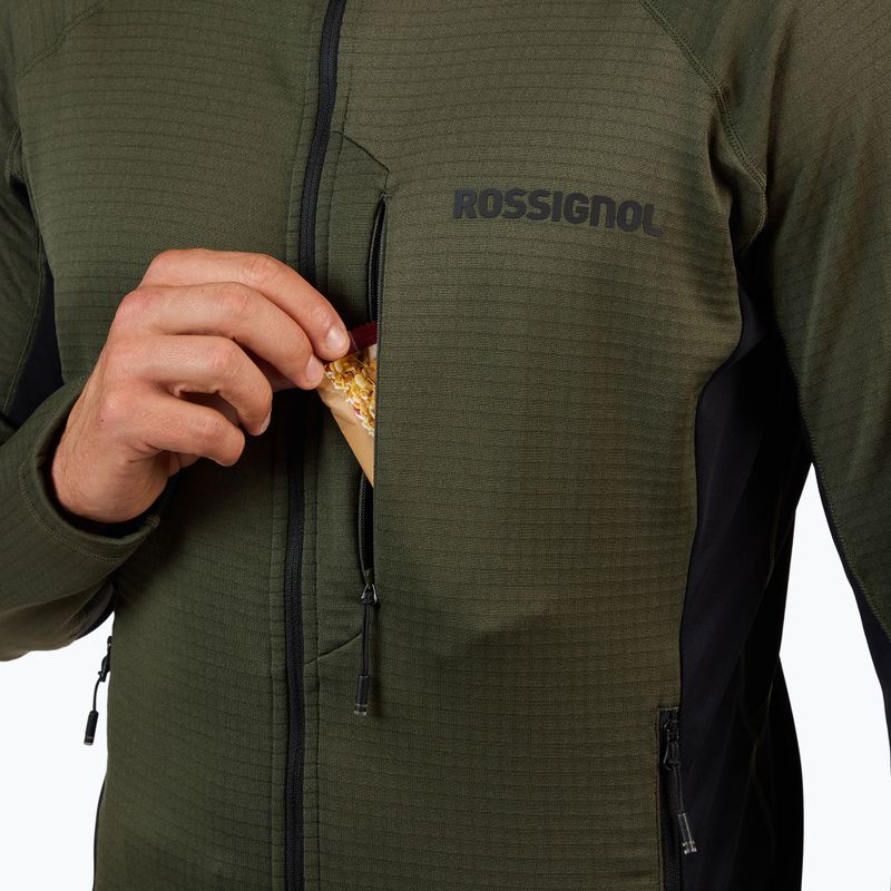 Bluza męska Rossignol Blackside Mix Full Zip Hoodie Fleece olive shadow 7