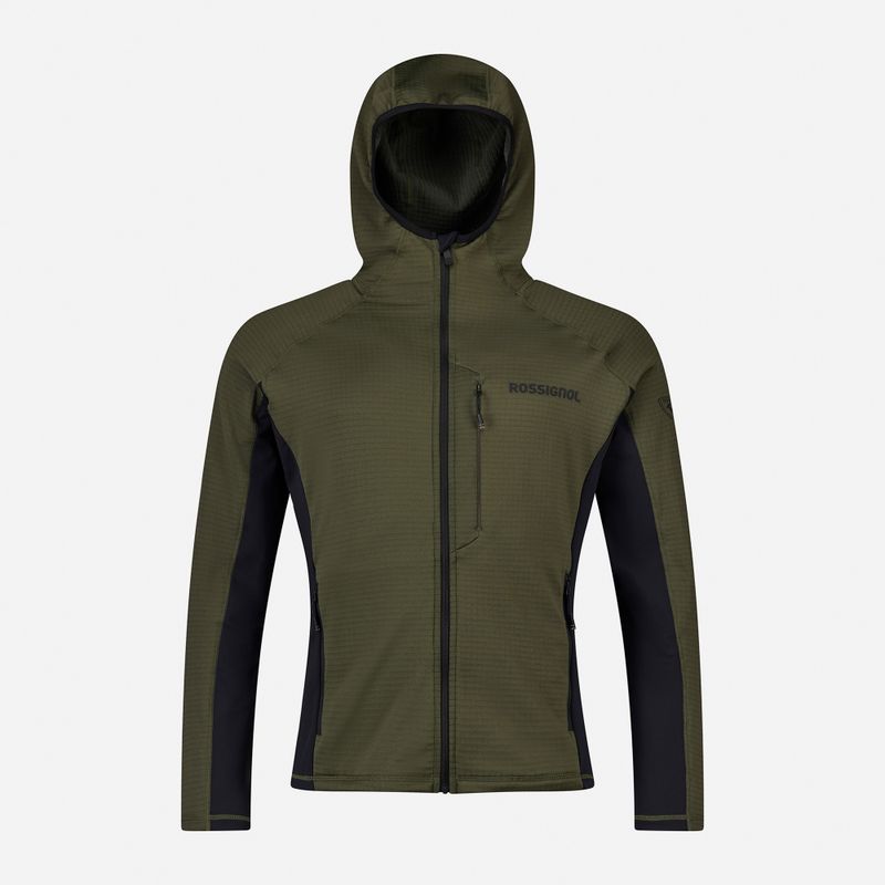 Bluza męska Rossignol Blackside Mix Full Zip Hoodie Fleece olive shadow 8