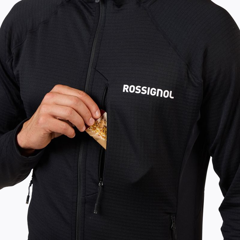 Bluza męska Rossignol Blackside Mix Full Zip Hoodie Fleece black 6