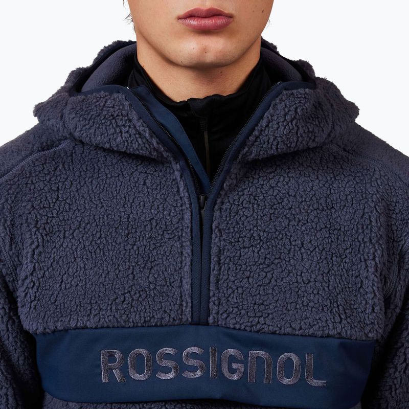 Bluza męska Rossignol Alltrack Anorak Fleece true night blue 6