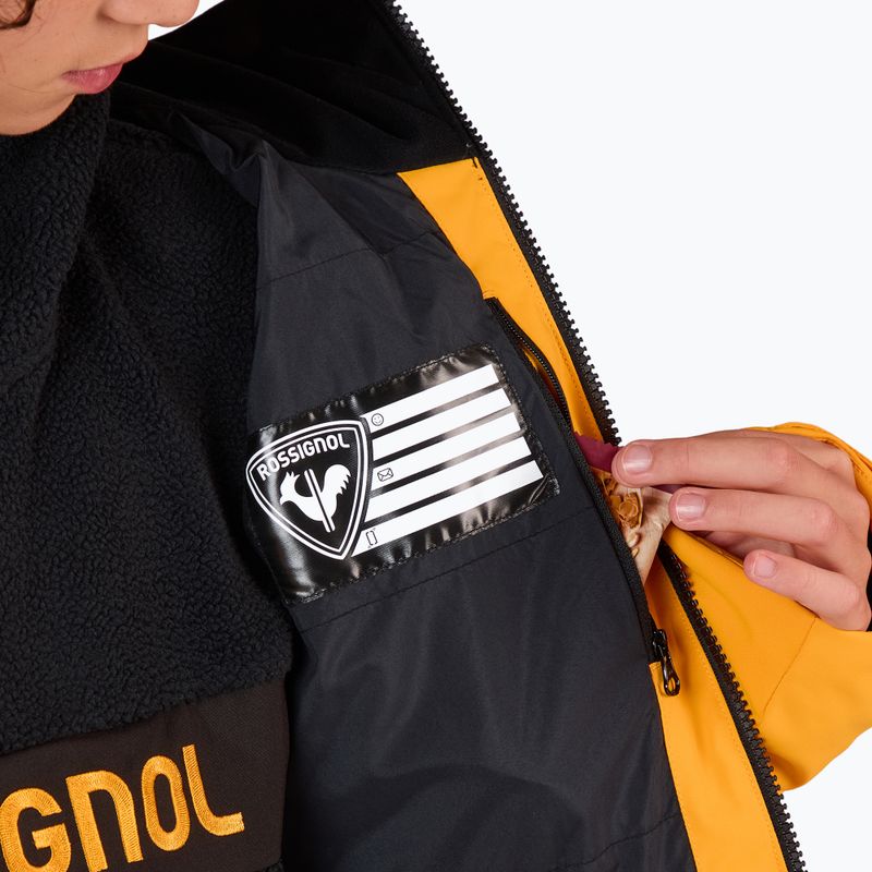 Kurtka narciarska dziecięca Rossignol Siz Quiled saffron ylw 12