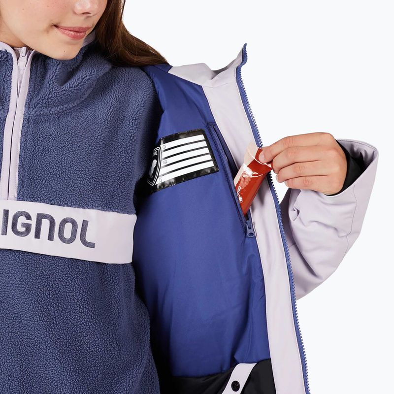 Kurtka narciarska dziecięca Rossignol Strawpile Jr galactic lilac 10