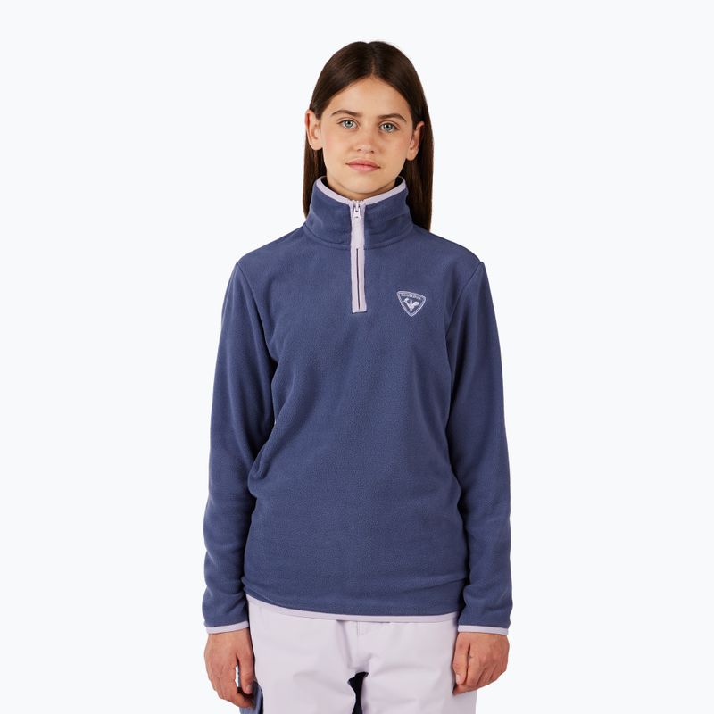 Bluza polarowa dziecięca Rossignol Jr Strawpile Fleece Fz true night blue 2