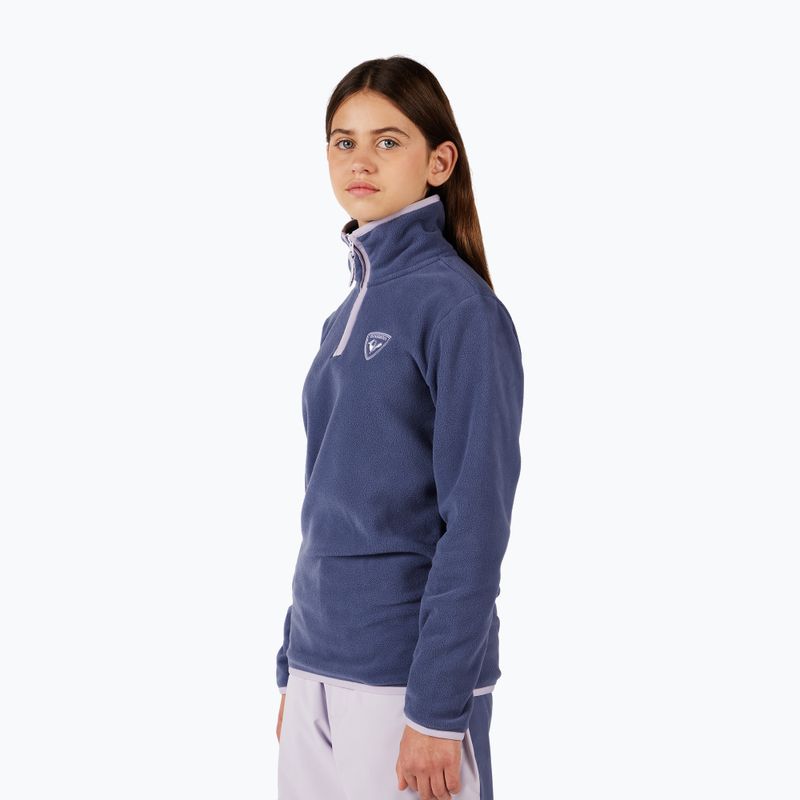 Bluza polarowa dziecięca Rossignol Jr Strawpile Fleece Fz true night blue 5