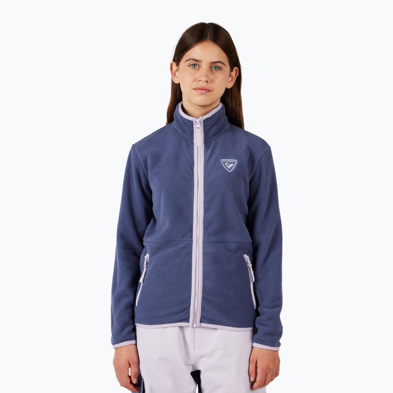 Bluza polarowa dziecięca Rossignol Jr Strawpile Fleece Fz RLNYL03_A02 true night blue 2