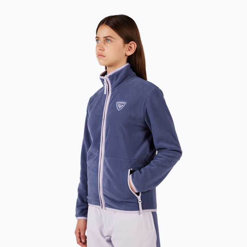 Bluza polarowa dziecięca Rossignol Jr Strawpile Fleece Fz RLNYL03_A02 true night blue 5