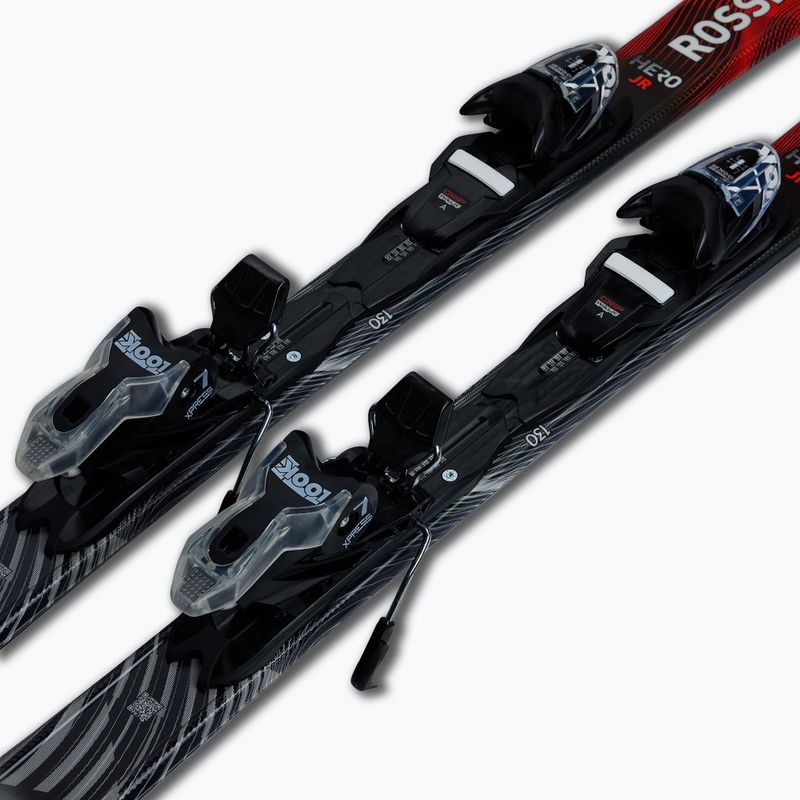 Narty zjazdowe dziecięce Rossignol Hero Jr 130-150 + wiązania Xpress 7 GW 6