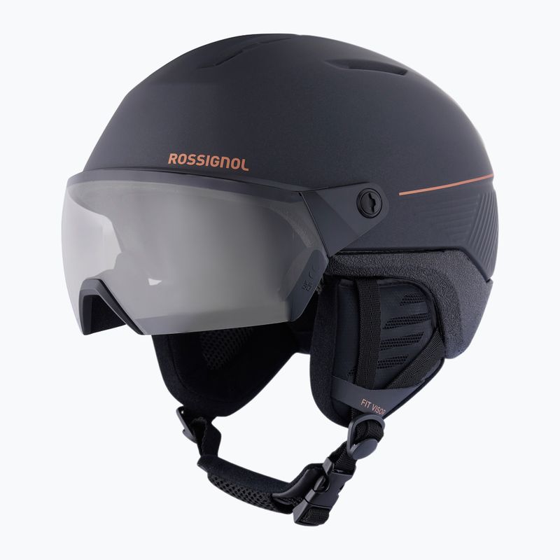 Kask narciarski Rossignol Fit Visor Impacts Photo black