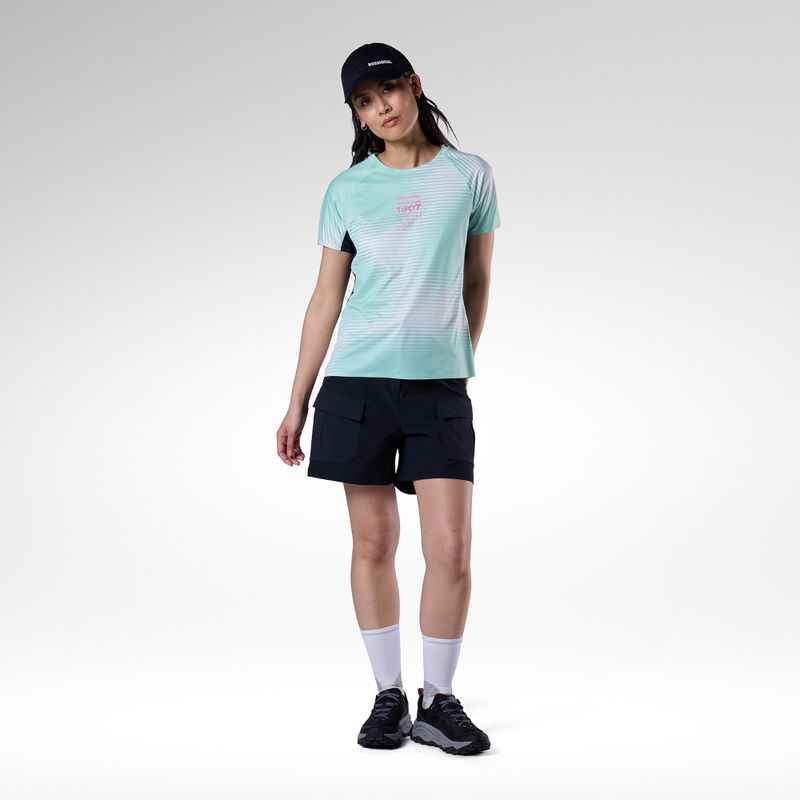 Koszulka do biegania damska Rossignol Sapa Ultra Tee white line fogg 3