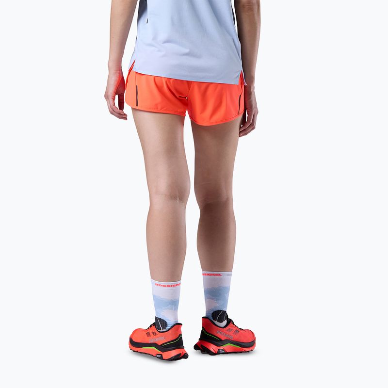 Spodenki do biegania damskie Rossignol Sapa neon red 3