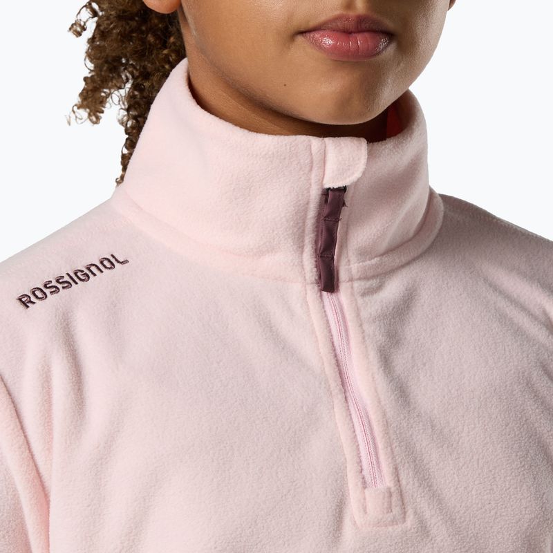 Bluza polarowa dziecięca Rossignol Quarter Zip Polar Fleece pale lilac 6