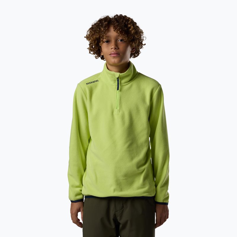 Bluza polarowa dziecięca Rossignol Quarter Zip Polar Fleece wild lime 2