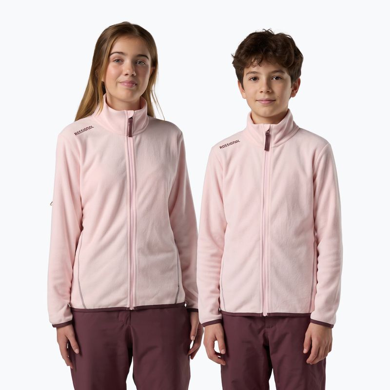 Bluza polarowa dziecięca Rossignol Polar Fleece pale lilac