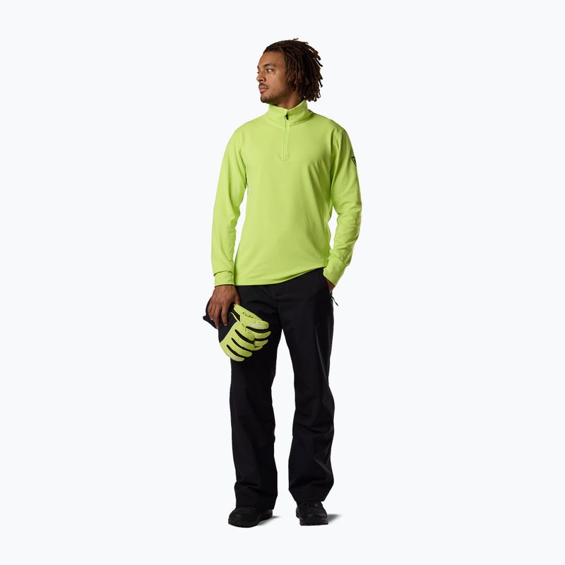 Bluza narciarska męska Rossignol Mid Layer Stertch Half Zip wild lime 2