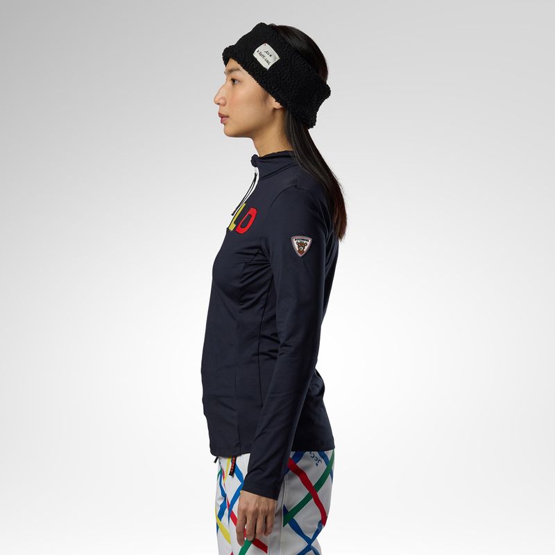 Bluza termoaktywna damska Rossignol JCC Quarter Zip First Layer black 4