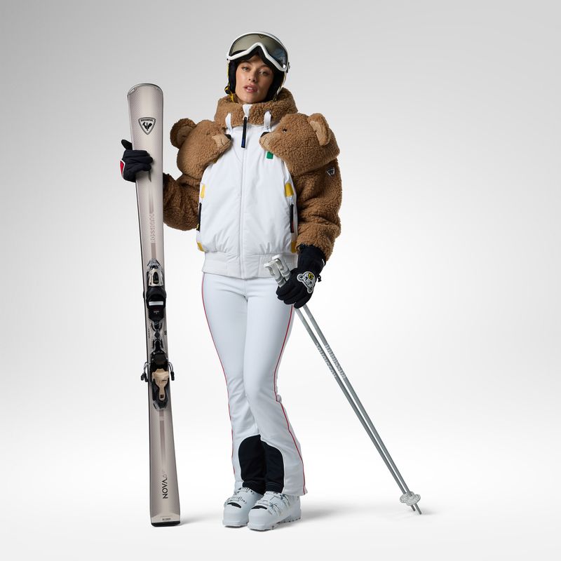 Kurtka narciarska damska Rossignol JCC Teddy Hoodie white 2