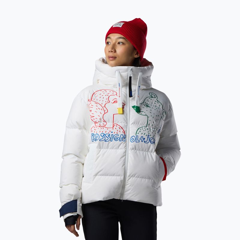 Kurtka narciarska damska Rossignol JCC Allsnow Down white