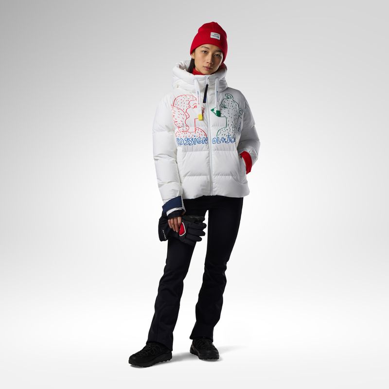 Kurtka narciarska damska Rossignol JCC Allsnow Down white 2