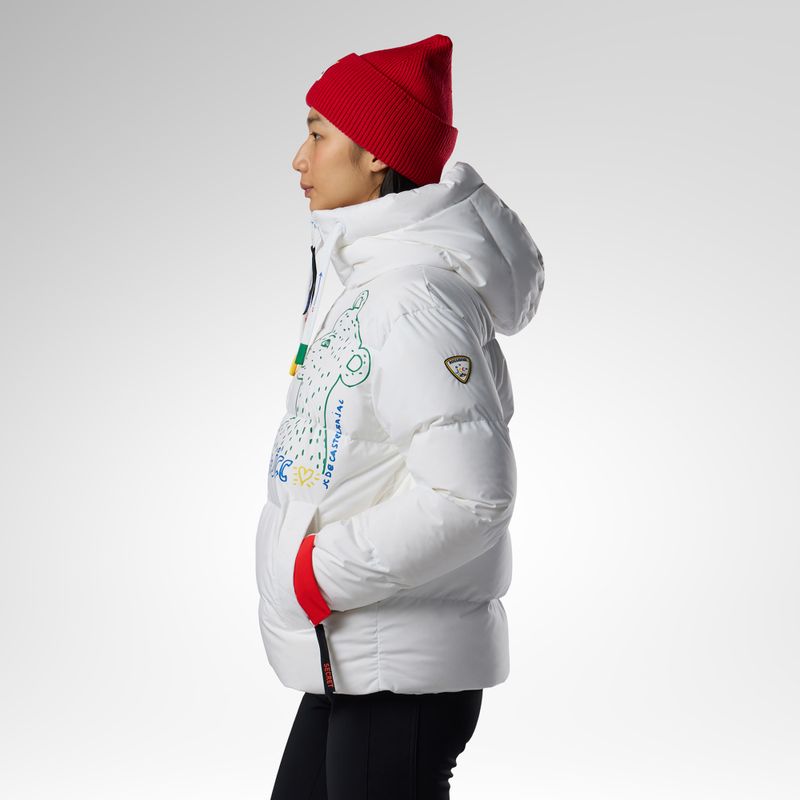 Kurtka narciarska damska Rossignol JCC Allsnow Down white 4