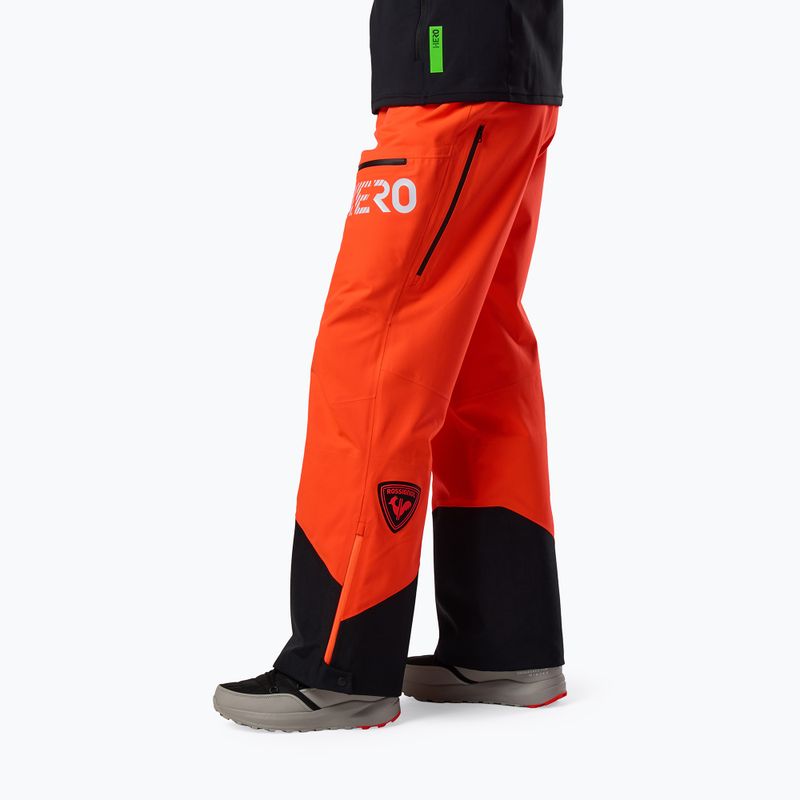 Spodnie narciarskie męskie Rossignol Hero Evader 2.0 3L Shell neon red 4