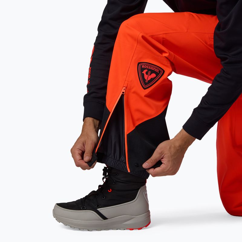 Spodnie narciarskie męskie Rossignol Hero Evader 2.0 3L Shell neon red 8