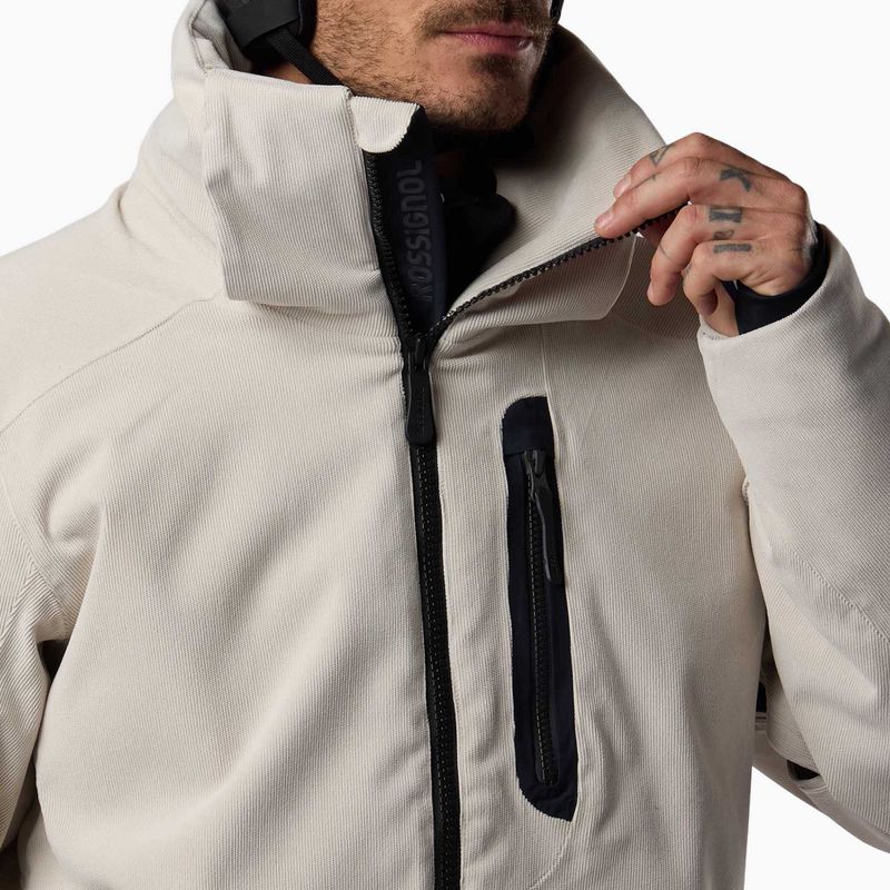 Kurtka narciarska męska Rossignol Corduroy Insulated silver cloud 17