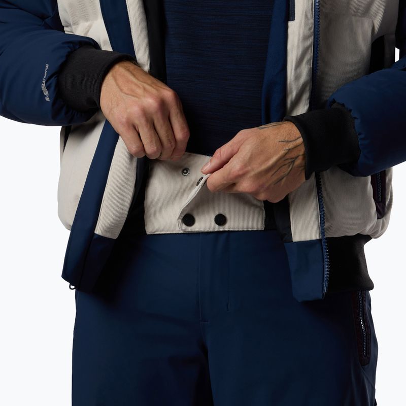Kurtka narciarska męska Rossignol Corduroy Down Bomber silver cloud/dark navy 14