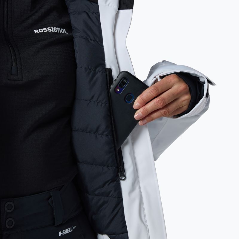 Kurtka narciarska damska Rossignol 4WS Blackside Insulated ck/white 13